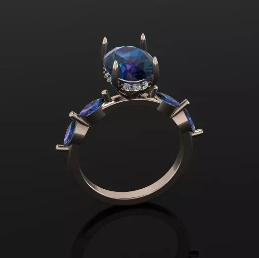 Solitaire ring Model 7321 3D print model_0