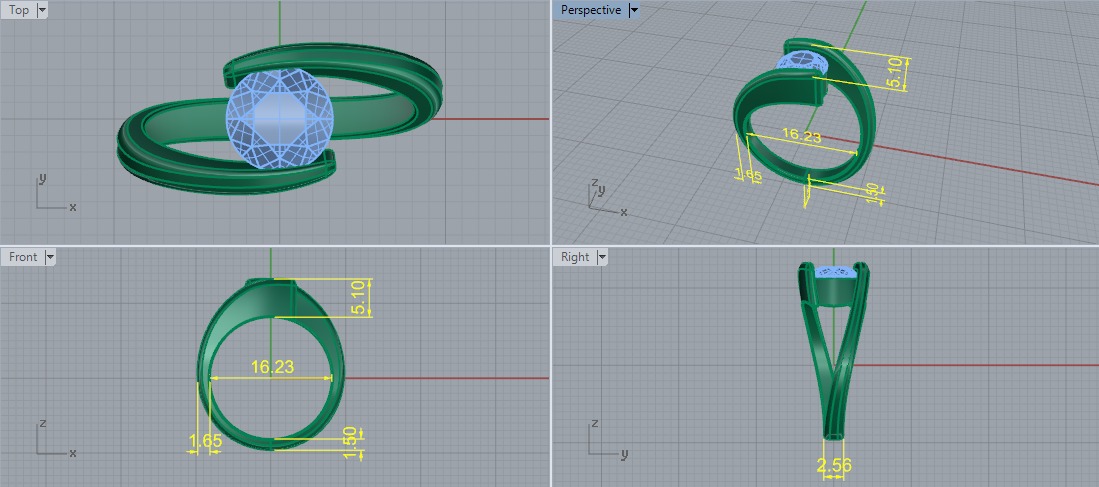 Ring Model 7320 3D print model_5
