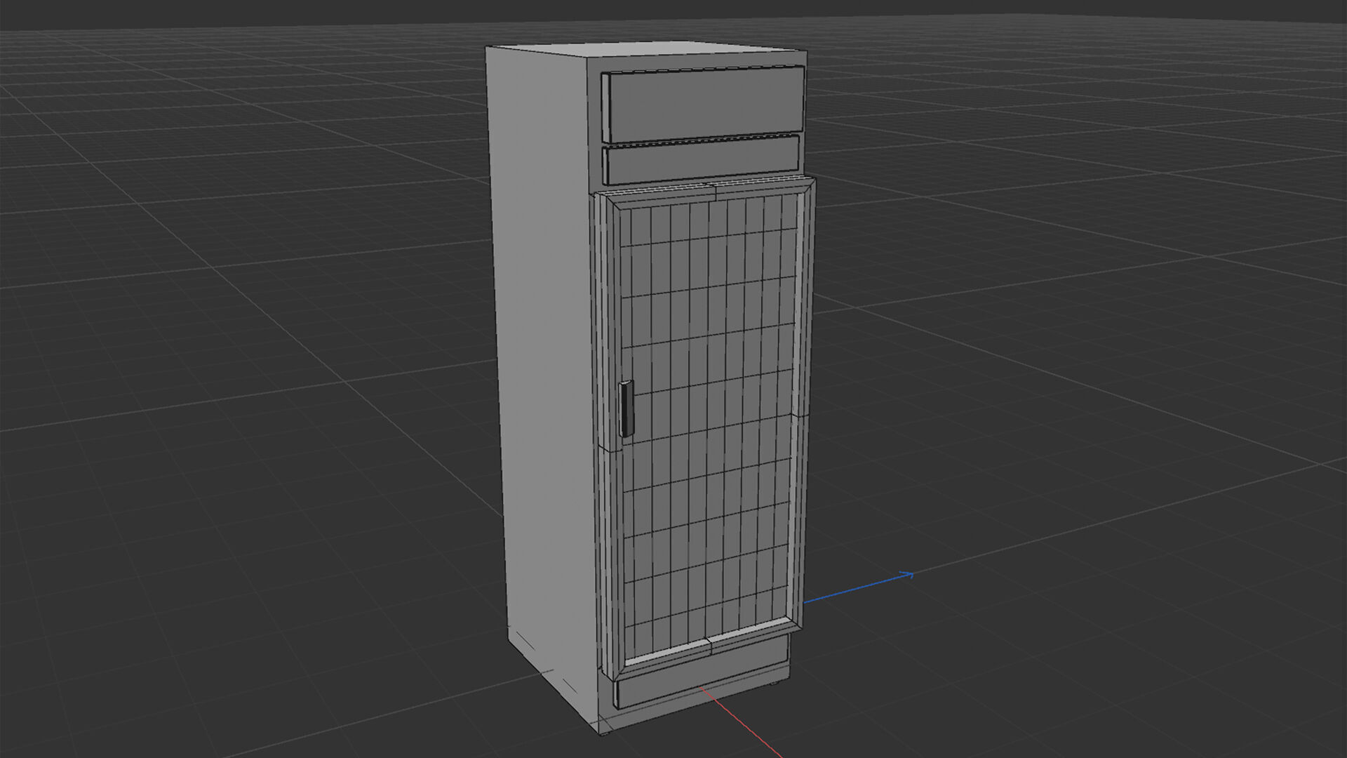 Standing Convenience Store Frig 2 Styles Low-poly 3D model_8