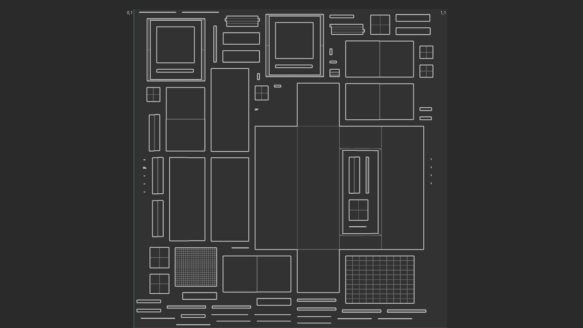 Standing Convenience Store Frig 2 Styles Low-poly 3D model_7