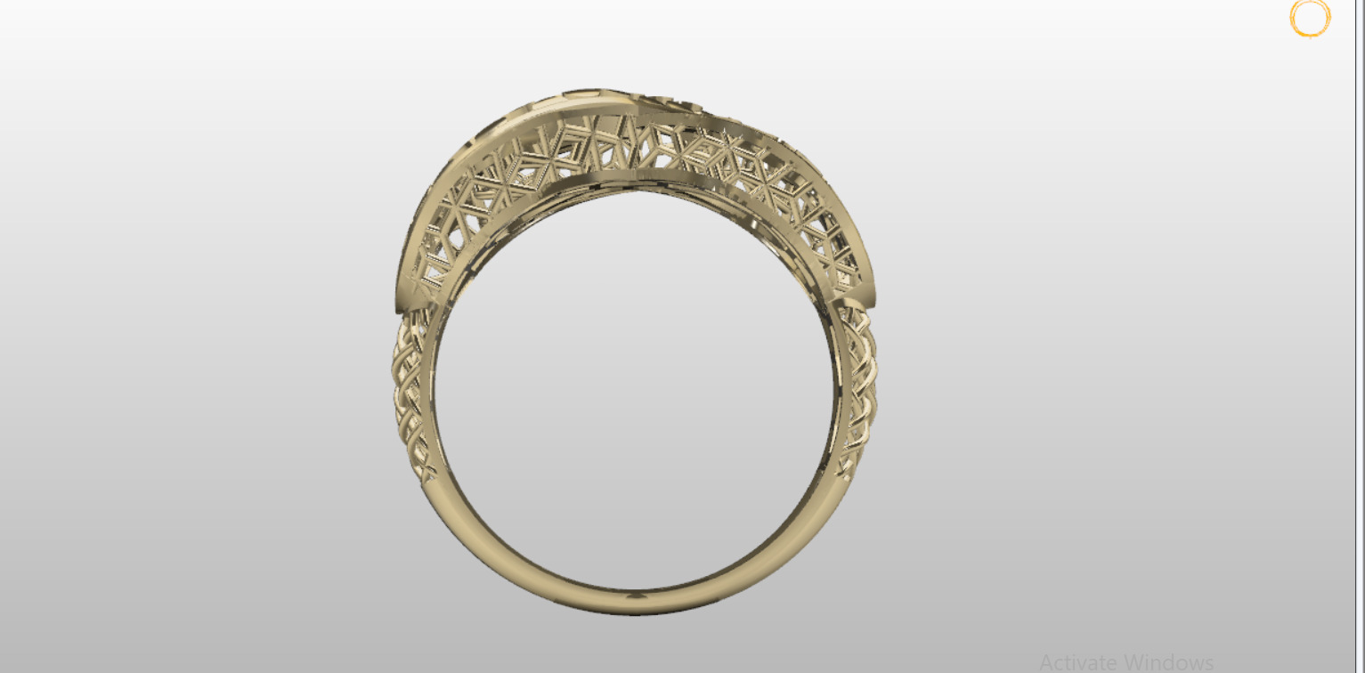 Fusion Ring Lifgt Weight 3D print model_2