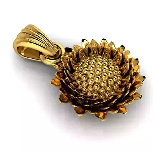 Beautiful Blooming  Flower Pendant Necklace charm Jewelry