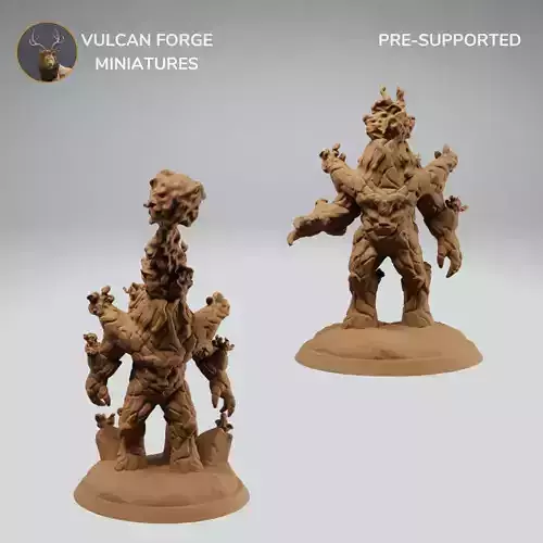 Volcano Fire Elemental Golem Bundle Pre supported