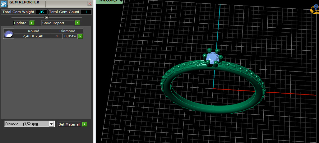 Solitaire ring Model 7383 3D print model_7