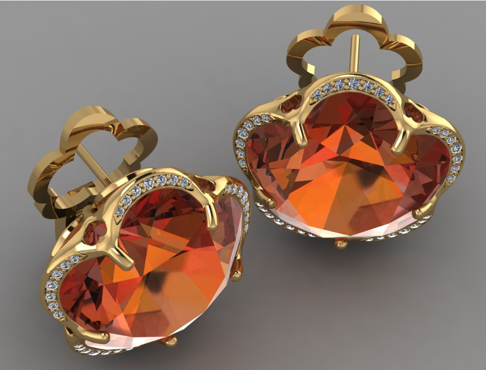 Pasquale Bruni - BonTon Earrings 3D print model_1