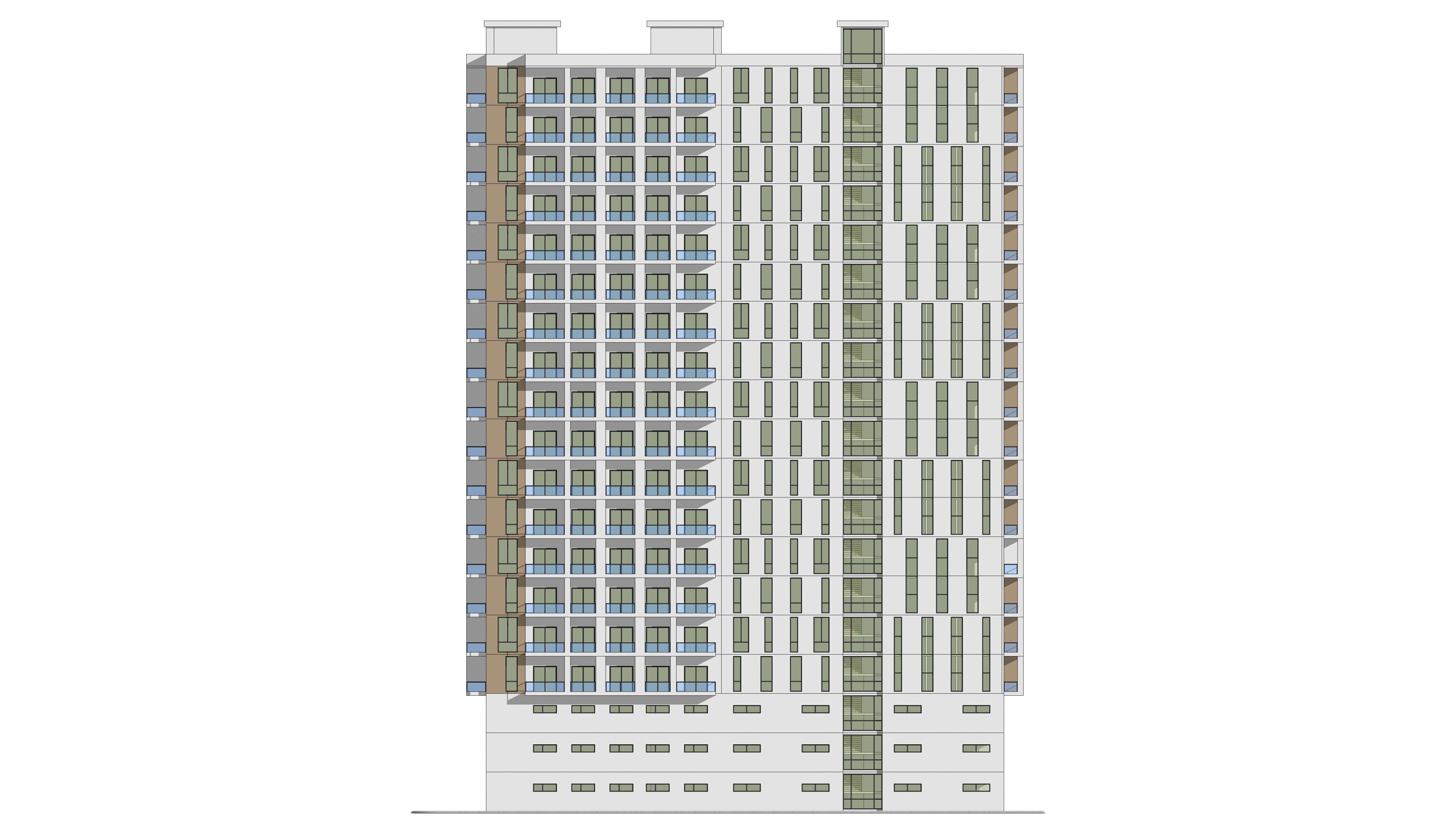 Mixed Use Building 1 3D model_10