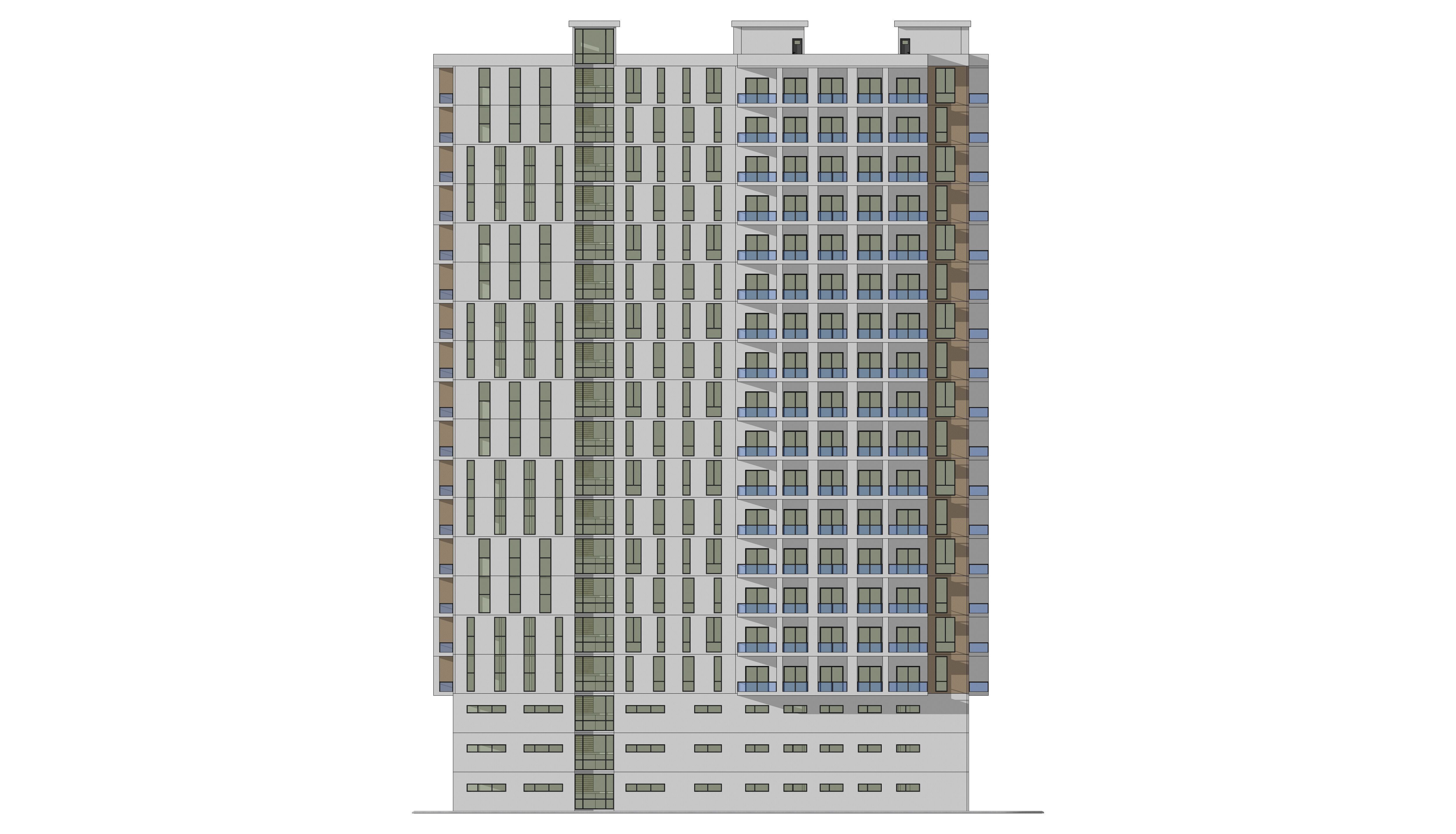 Mixed Use Building 1 3D model_9