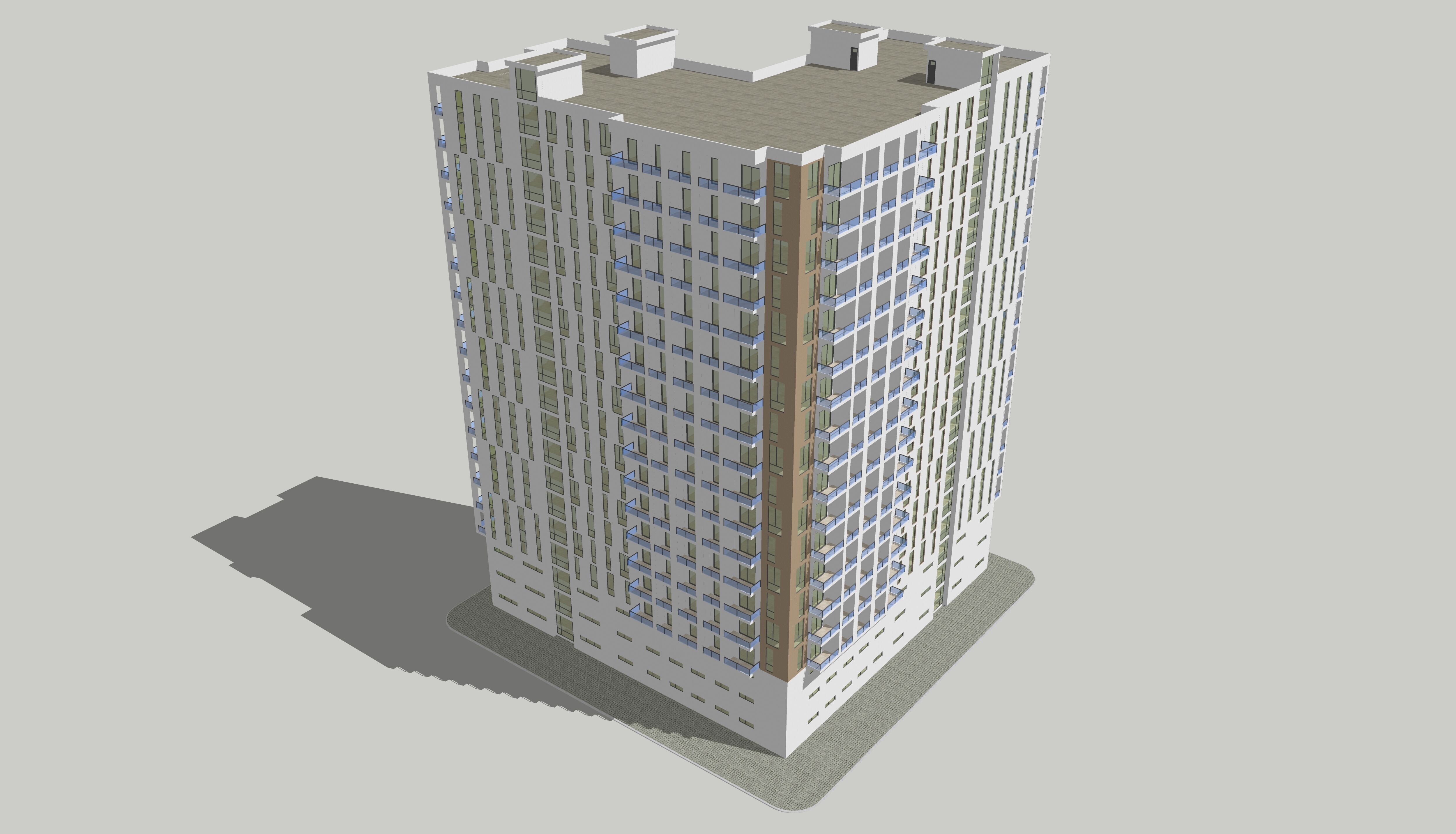 Mixed Use Building 1 3D model_14