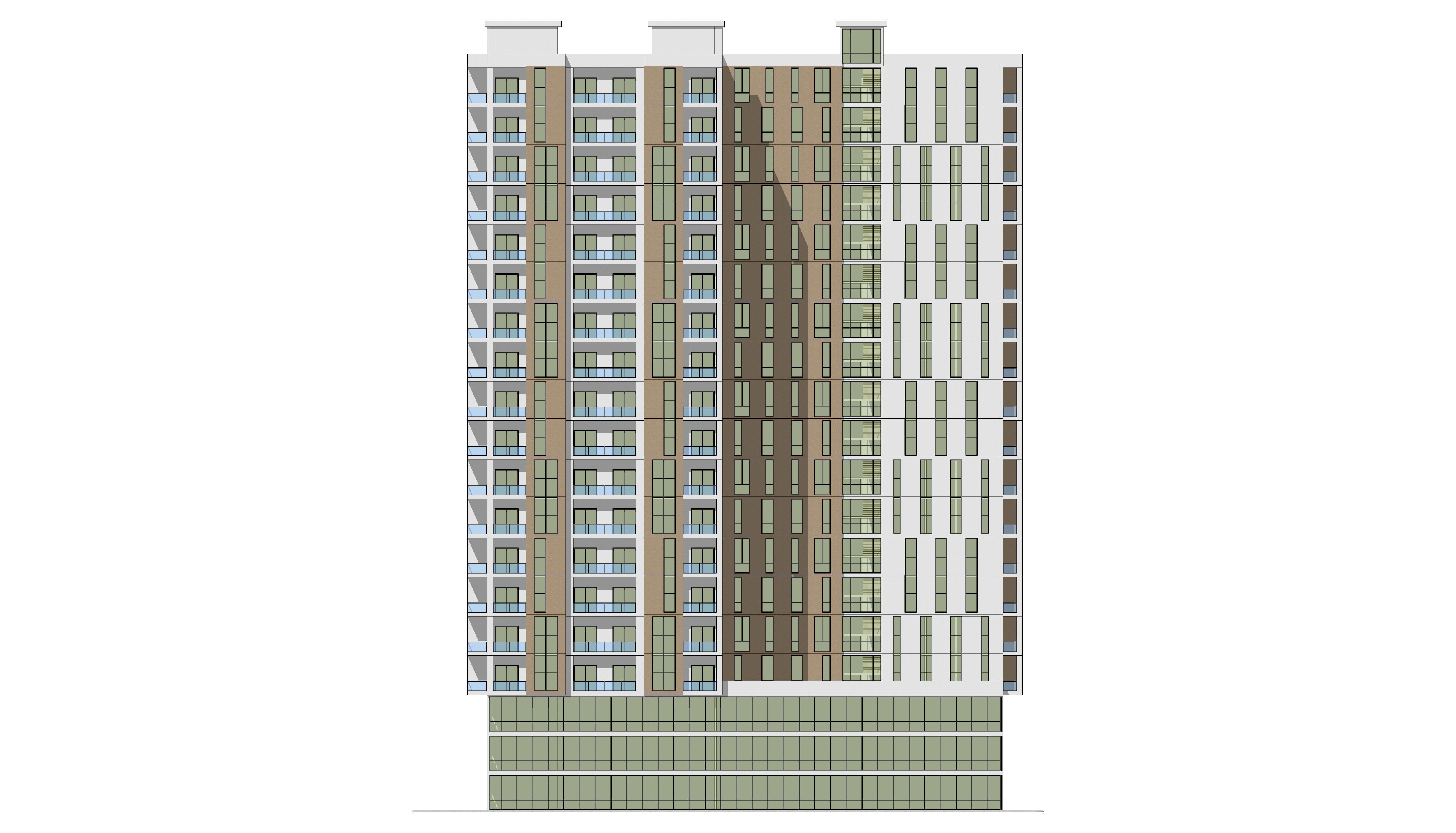 Mixed Use Building 1 3D model_8