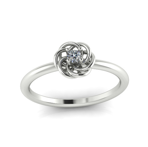 Solitaire ring Model 7380 3D print model_1