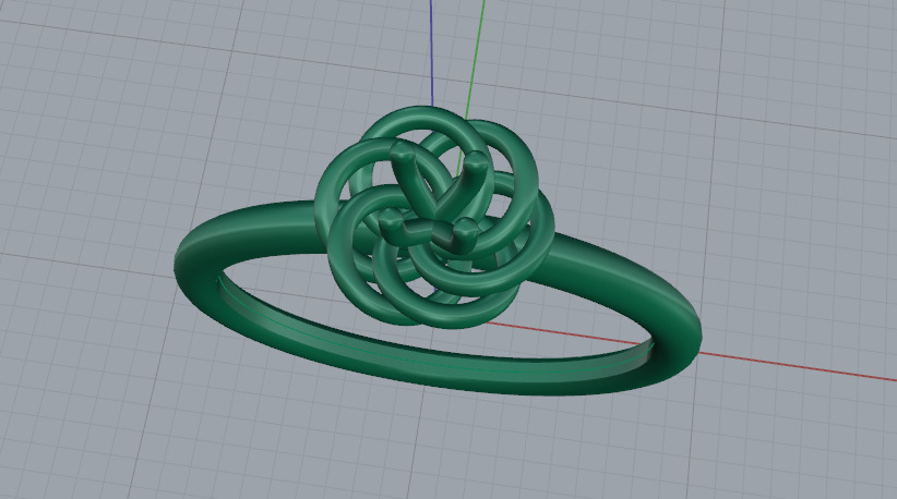 Solitaire ring Model 7380 3D print model_2