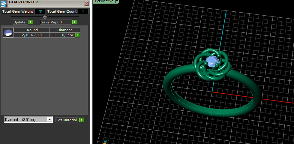 Solitaire ring Model 7380 3D print model_7