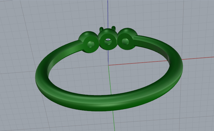 Solitaire ring Model 7379 3D print model_4