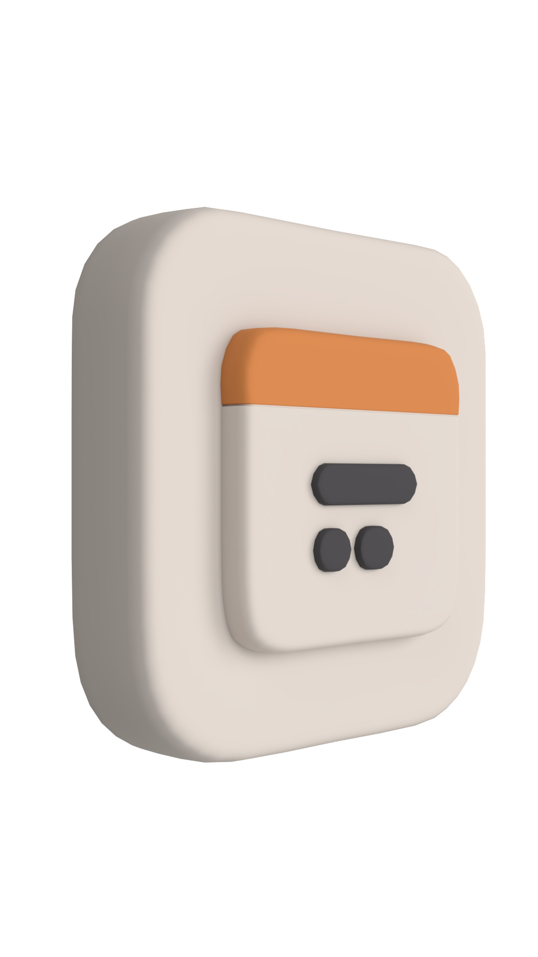 3D Technology Icon Set Cute Clay Style  3D model_11