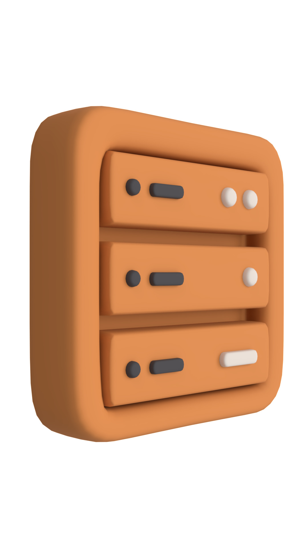 3D Technology Icon Set Cute Clay Style  3D model_17