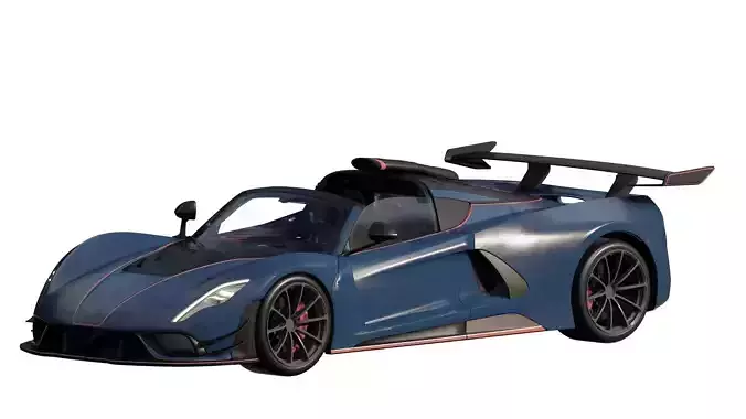 Hennessey venom f5 revolution roadster 3D model