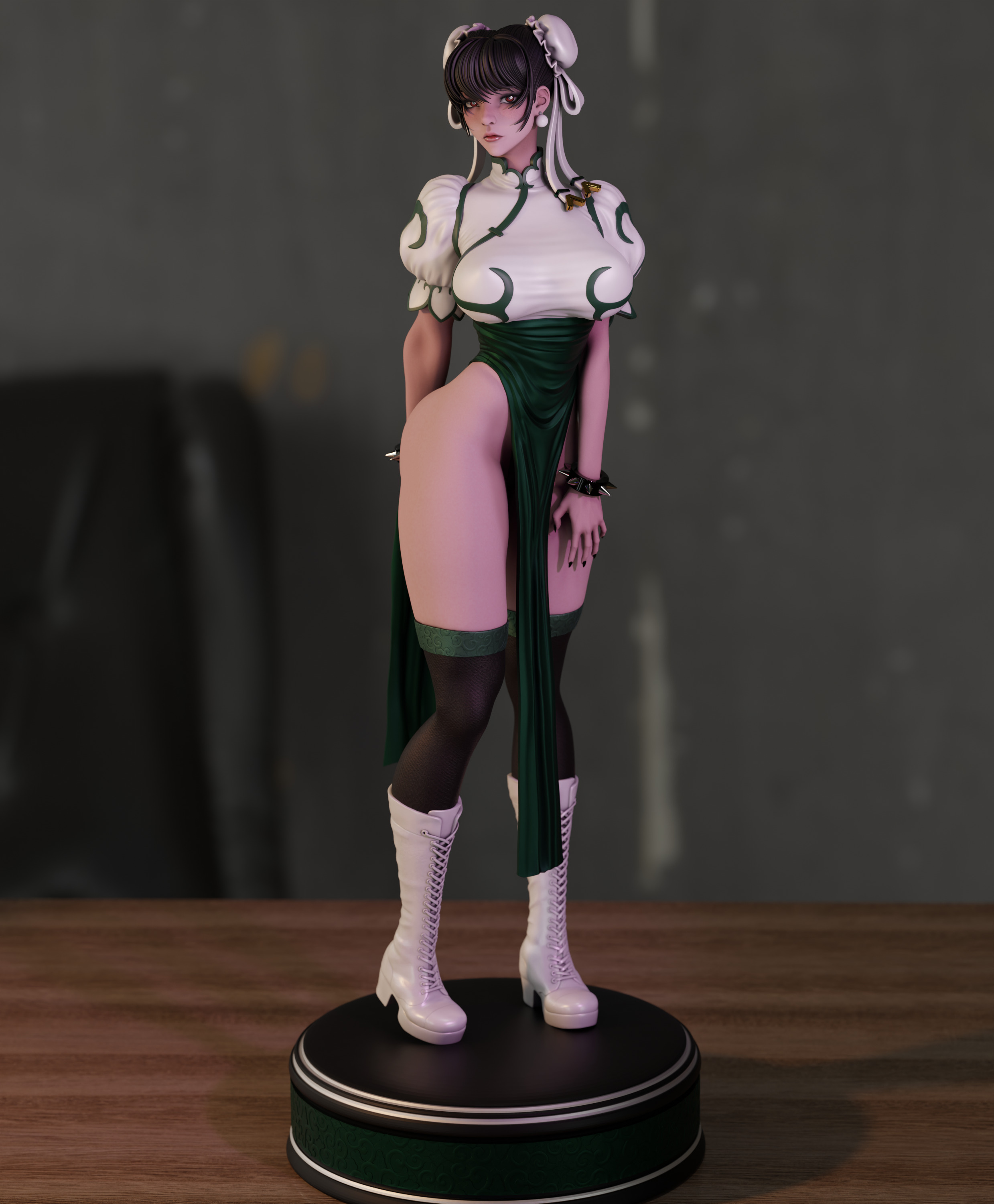 Chun Li 3D print model_3