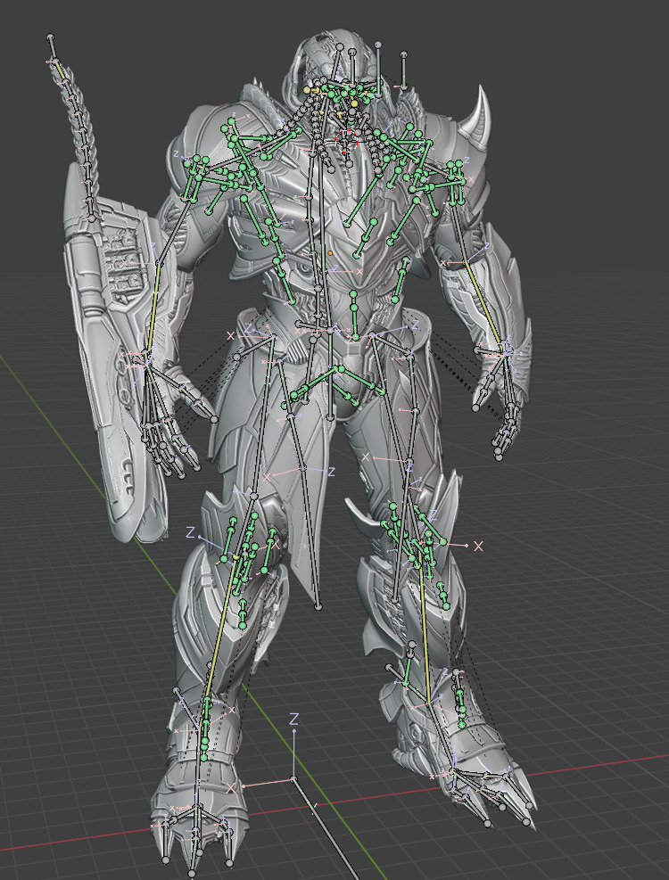 Megatron Transformers The Last Knight 3D model_5