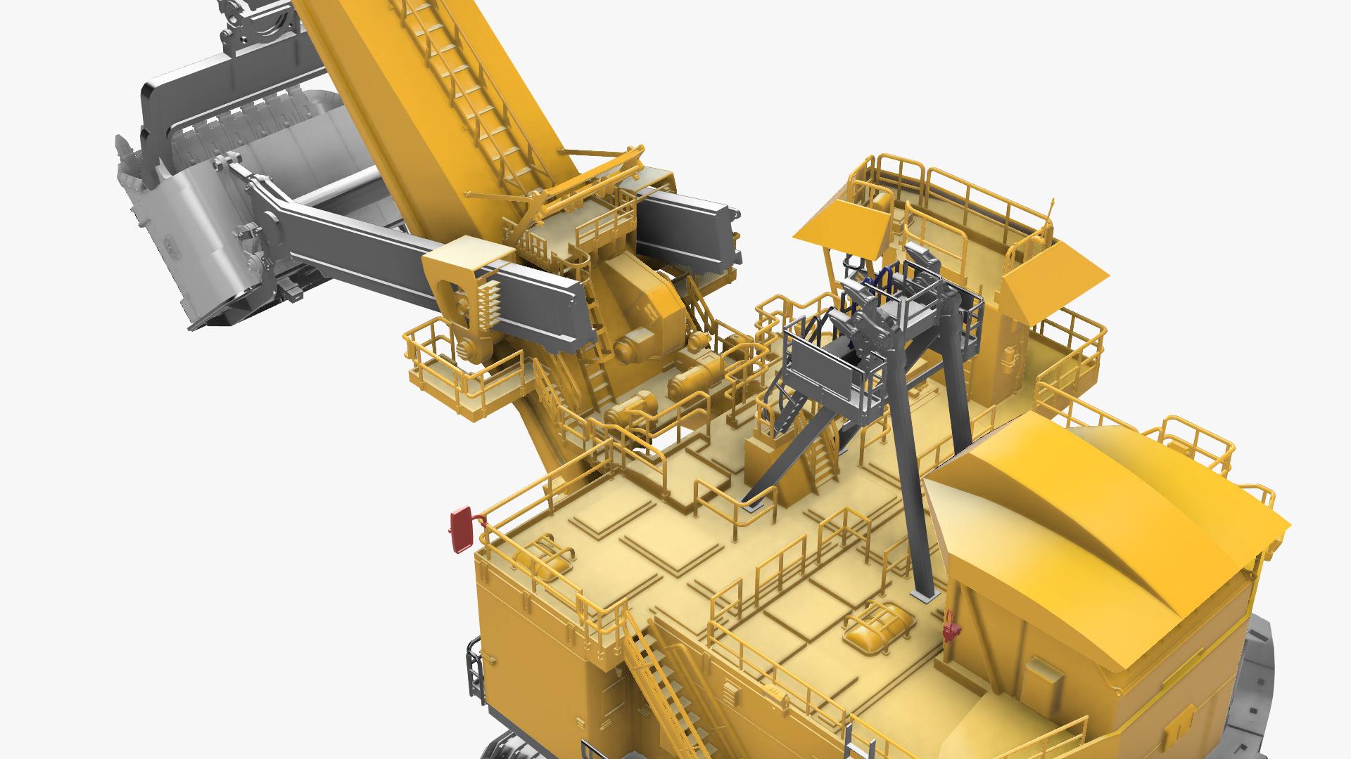 Electric rape shovel P H 4100 XPC KOMATSU  1 87 3D print model_5