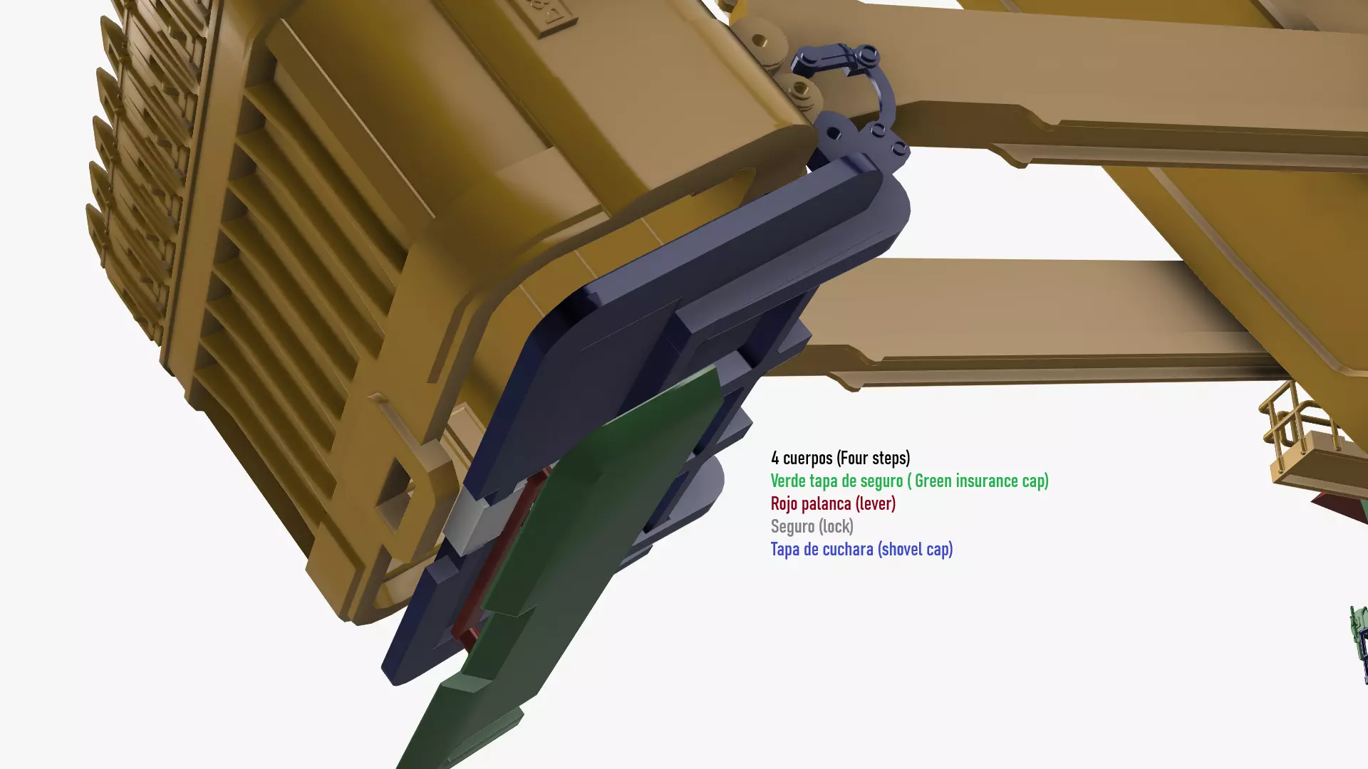 Electric rape shovel P H 4100 XPC KOMATSU  1 87 3D print model_8