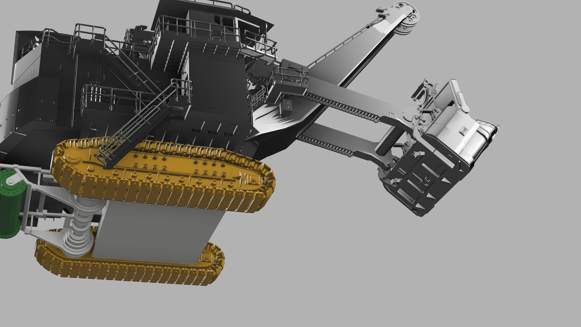 Electric rape shovel P H 4100 XPC KOMATSU  1 87 3D print model_6