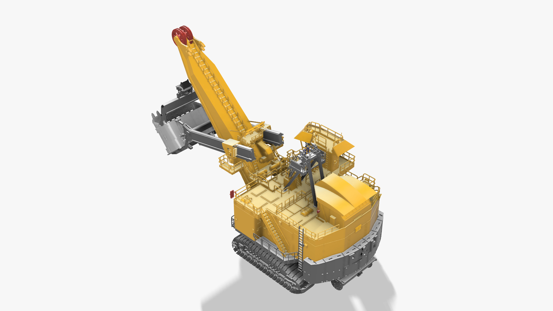 Electric rape shovel P H 4100 XPC KOMATSU  1 87 3D print model_3