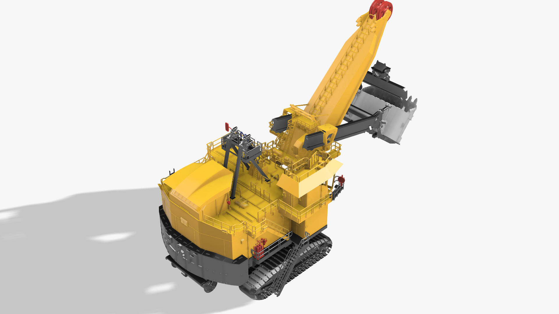 Electric rape shovel P H 4100 XPC KOMATSU  1 87 3D print model_4