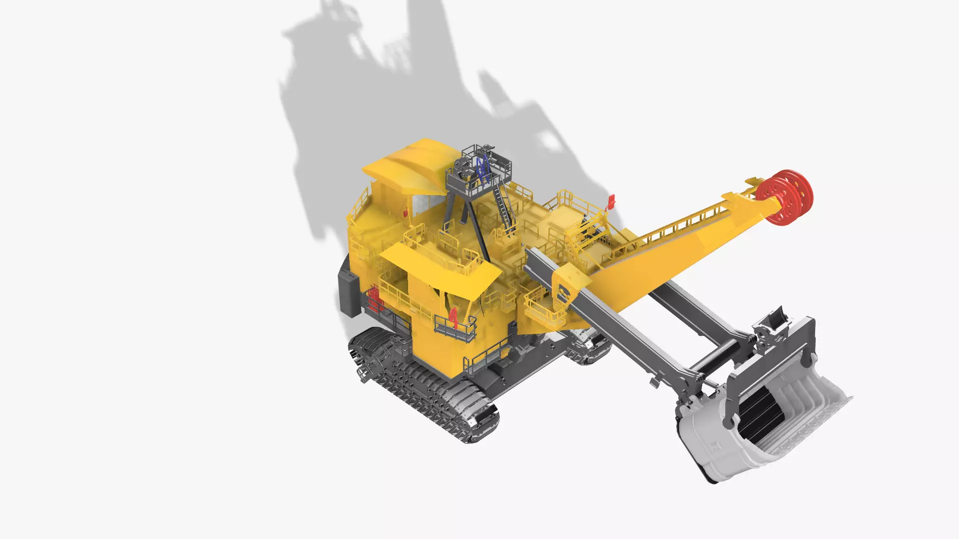 Electric rape shovel P H 4100 XPC KOMATSU  1 87 3D print model_0