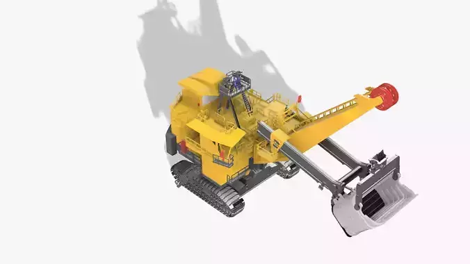 Electric rape shovel P H 4100 XPC KOMATSU  1 87 3D print model