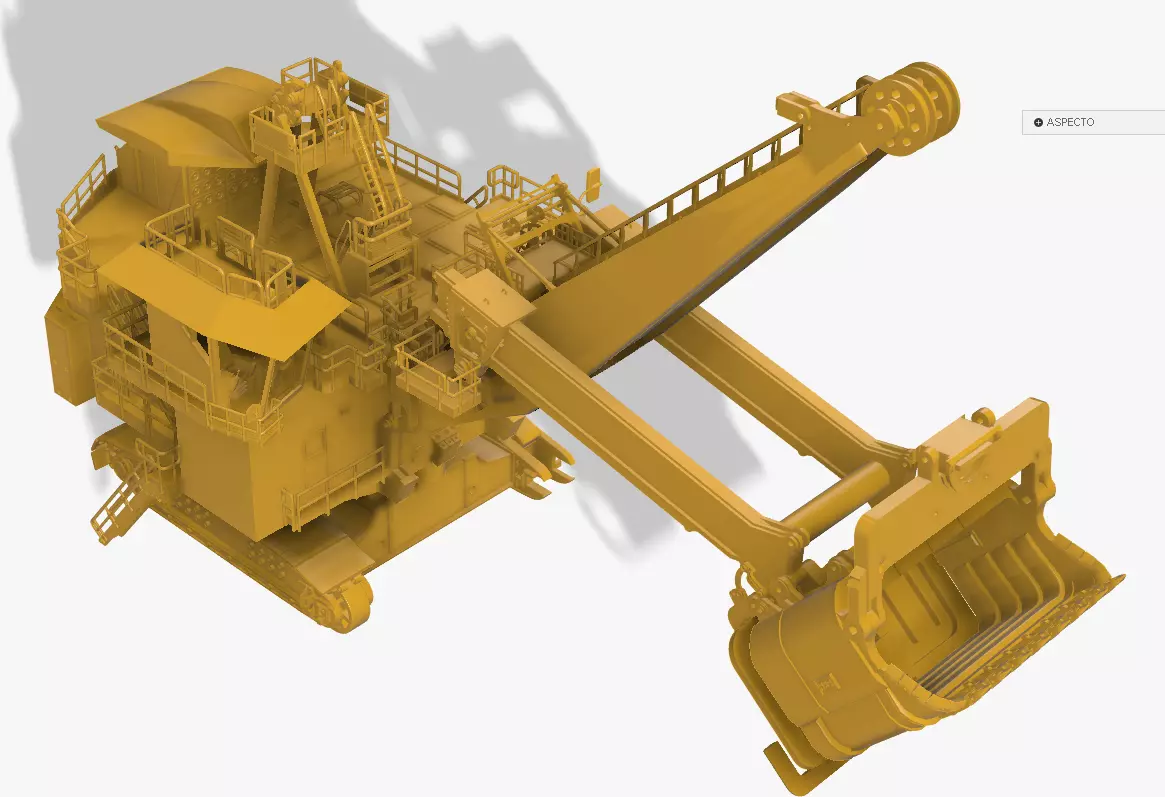 Electric rape shovel P H 4100 XPC KOMATSU  1 87 3D print model_7
