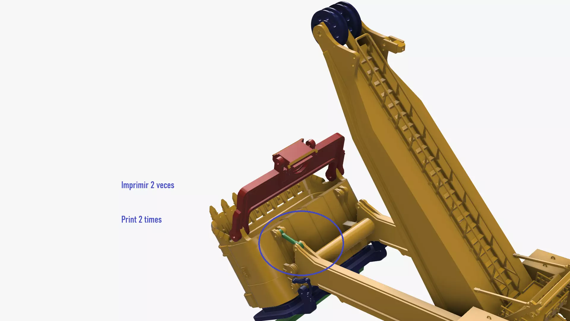 Electric rape shovel P H 4100 XPC KOMATSU  1 87 3D print model_12