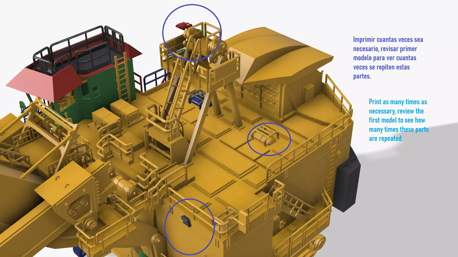 Electric rape shovel P H 4100 XPC KOMATSU  1 87 3D print model_9