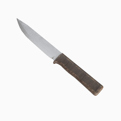Carving Knife 03 Low-poly 3D model