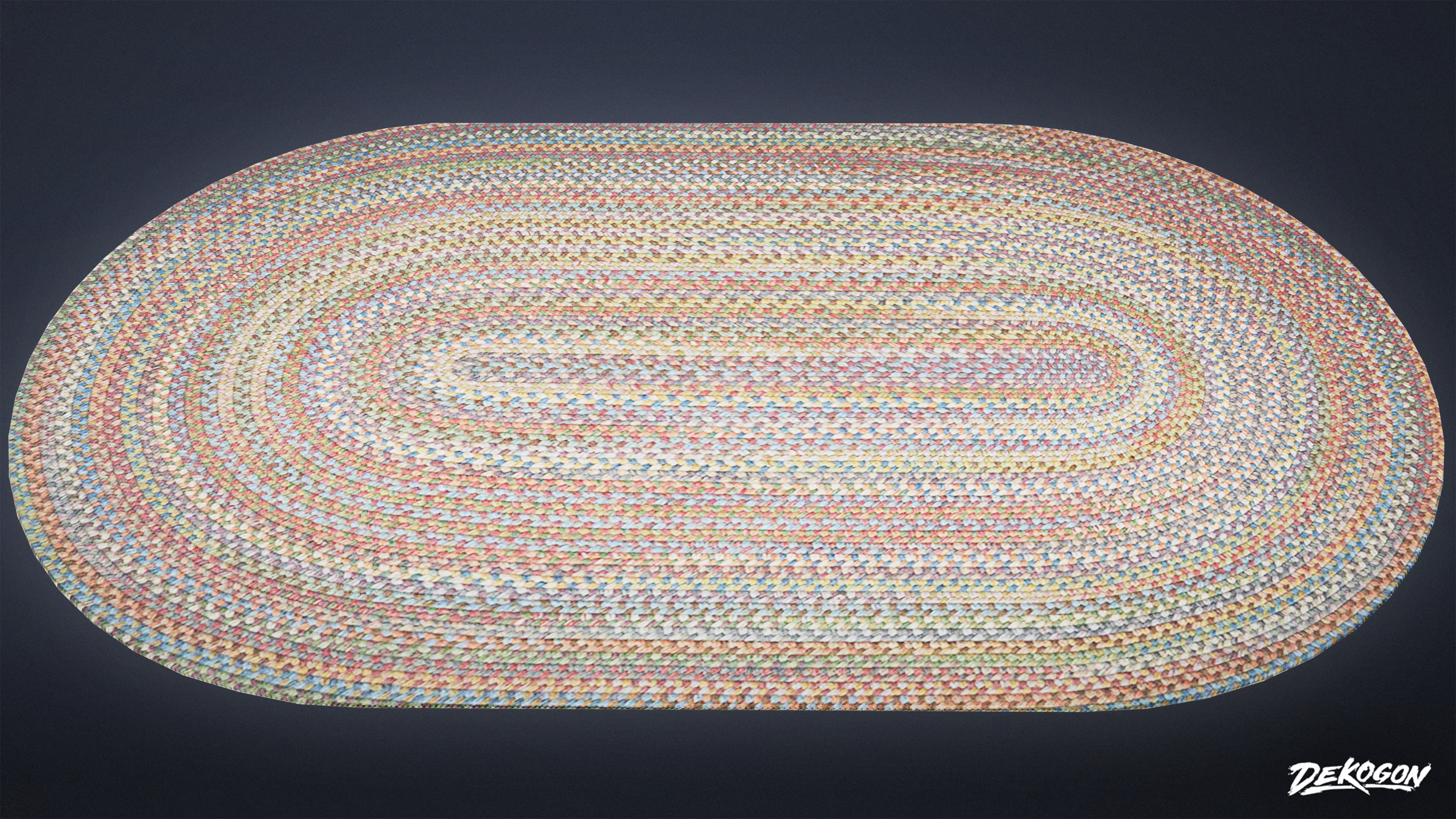 SUBURBS - Rug 04 - LOW POLY AND NANITE Low-poly 3D model_1