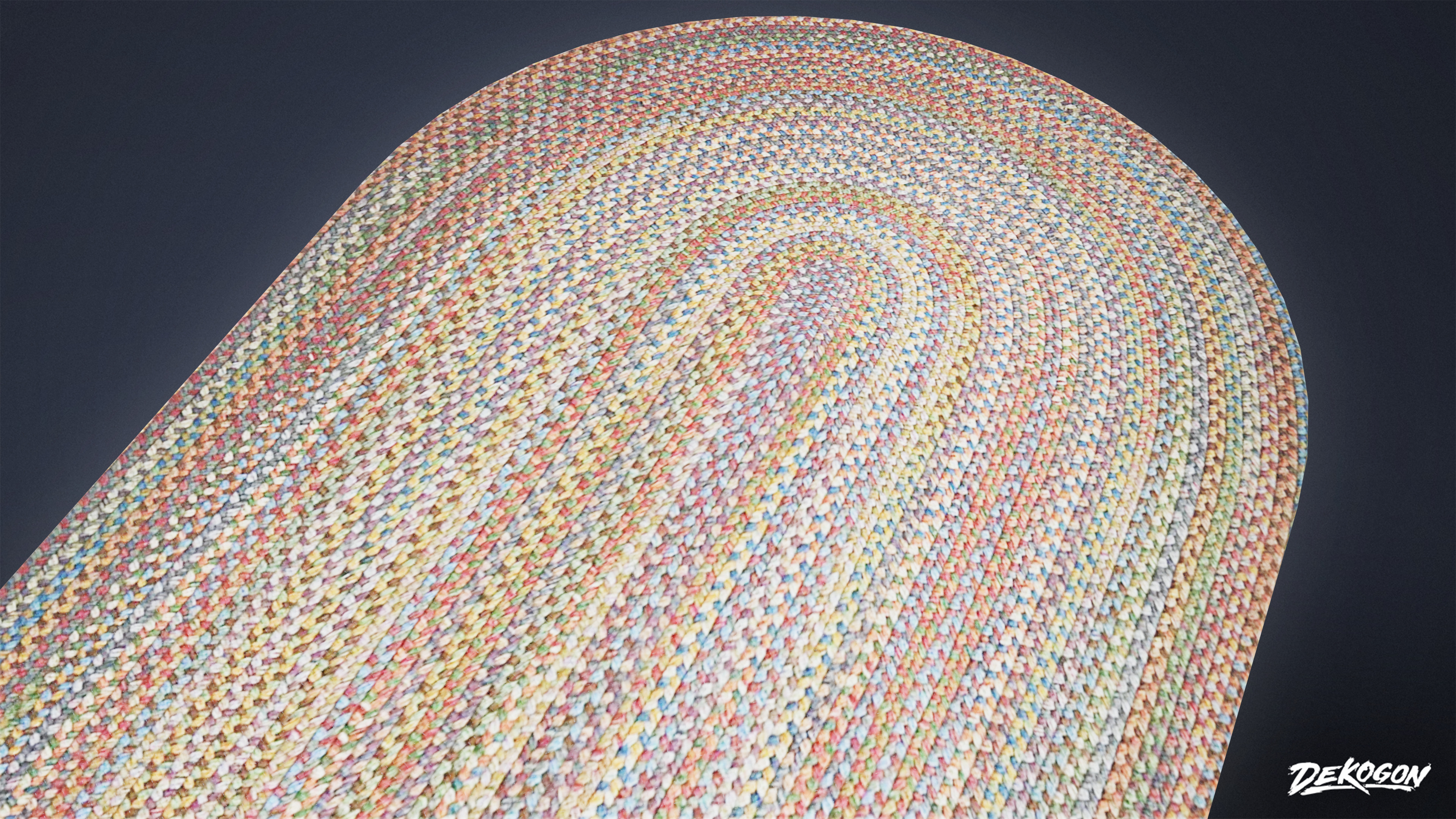 SUBURBS - Rug 04 - LOW POLY AND NANITE Low-poly 3D model_5