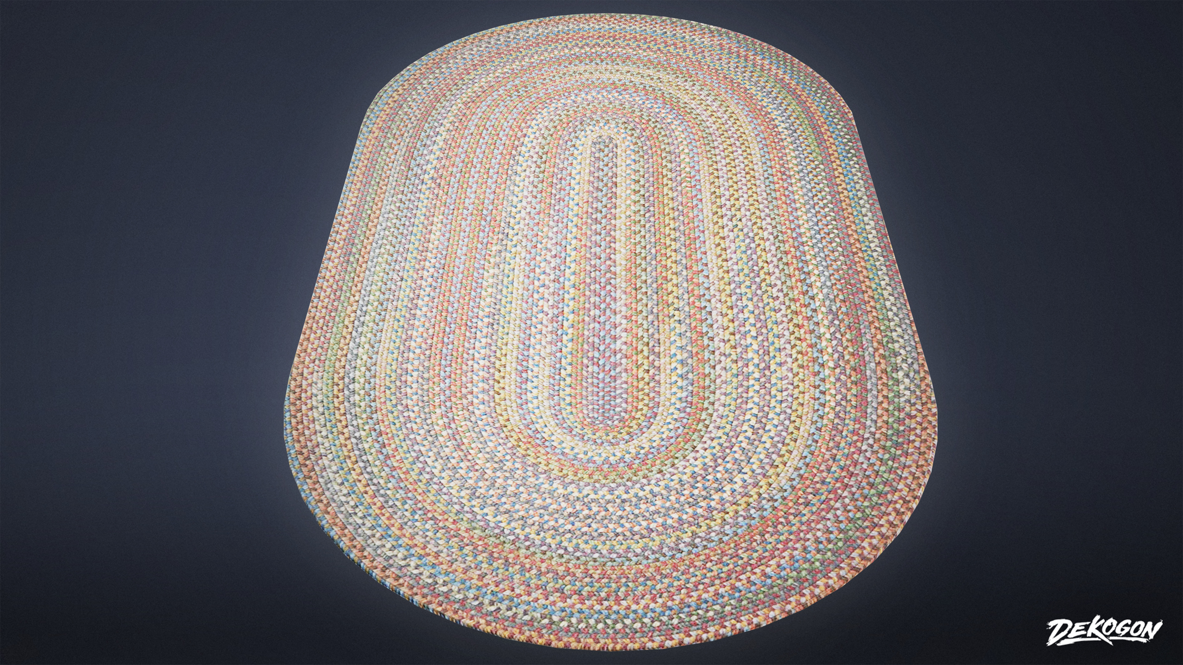 SUBURBS - Rug 04 - LOW POLY AND NANITE Low-poly 3D model_3