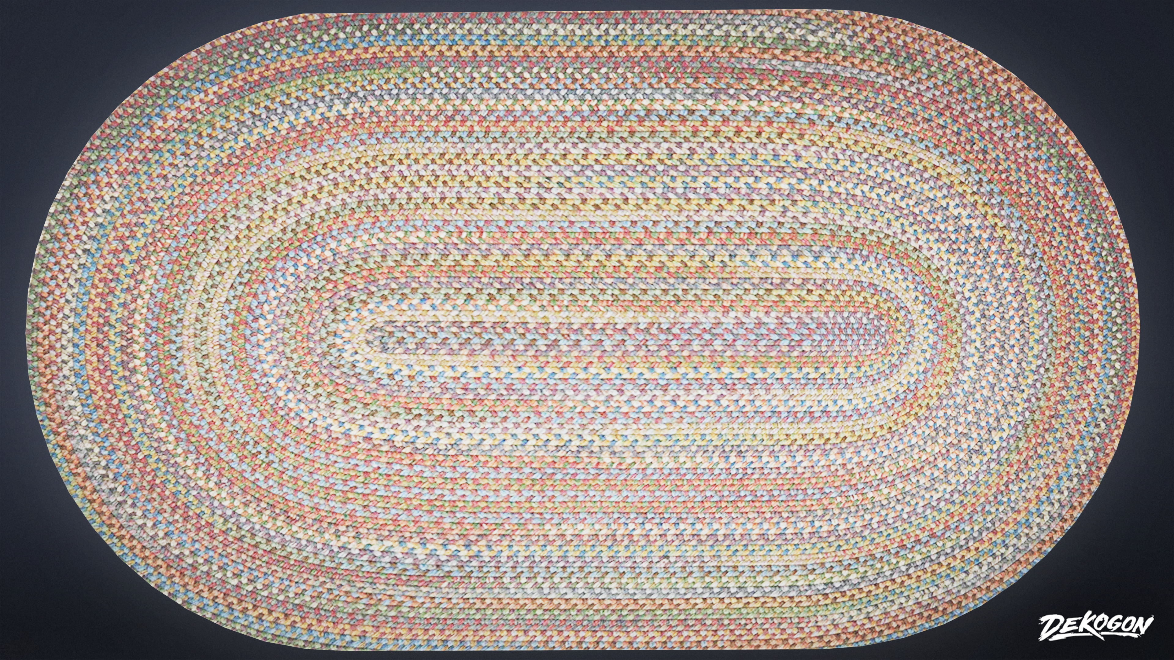 SUBURBS - Rug 04 - LOW POLY AND NANITE Low-poly 3D model_2