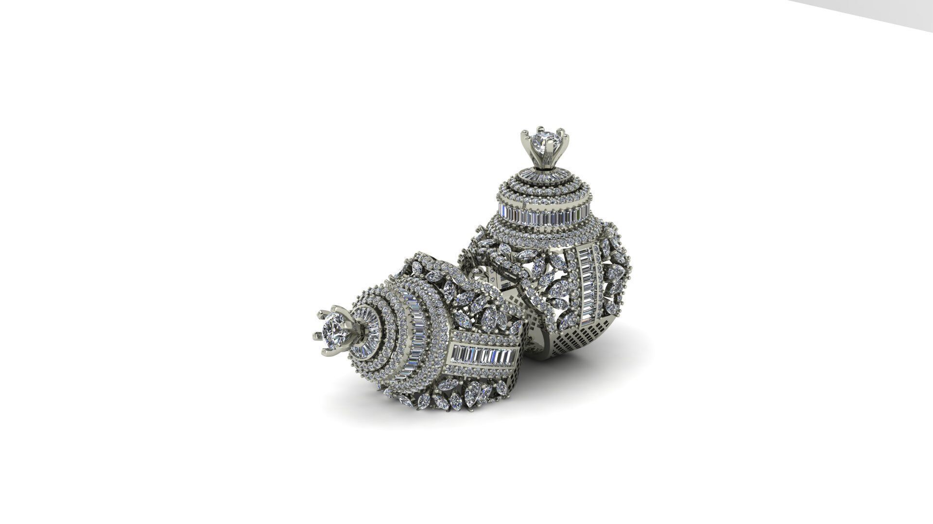 Crown Ring 3D print model_13