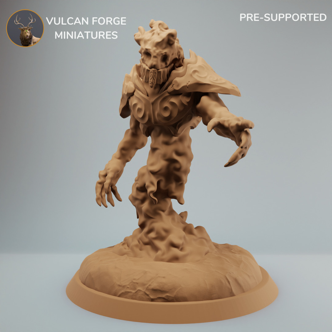 Fire Elementals and Golem Bundle Succubus fire cat 3D print model_5
