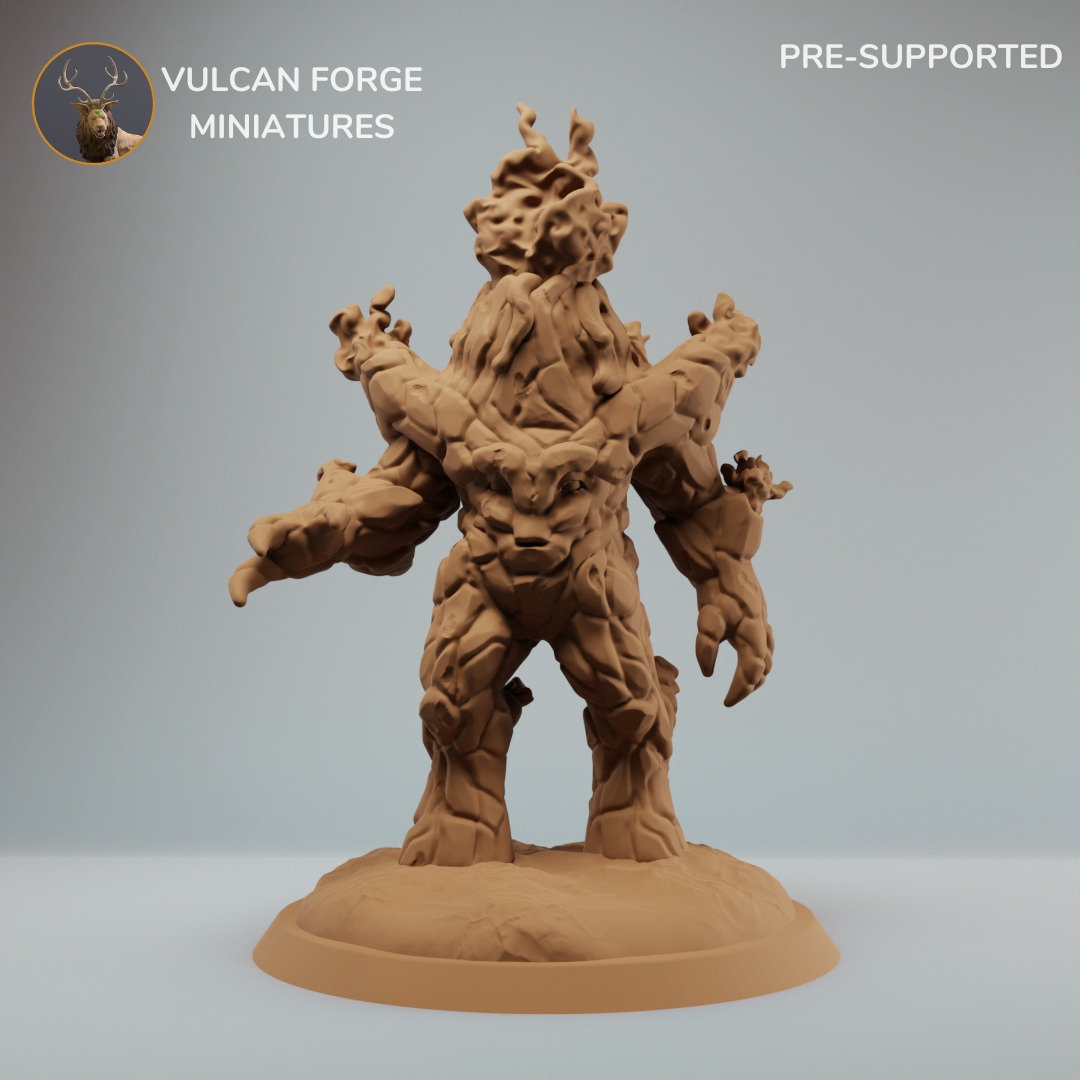 Fire Elementals and Golem Bundle Succubus fire cat 3D print model_9