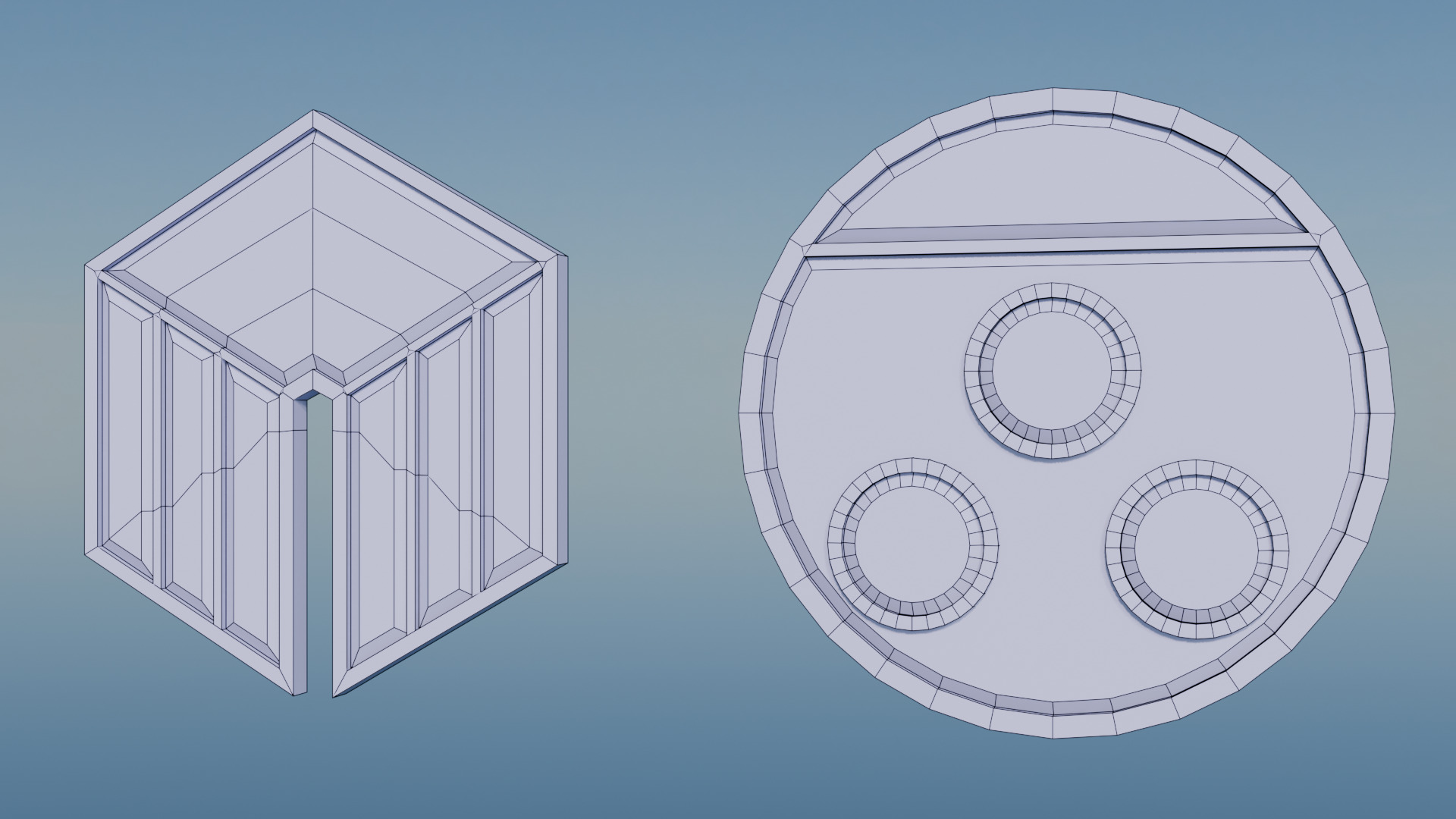 Pokemon Johto Gym Badges Low-poly 3D model_3