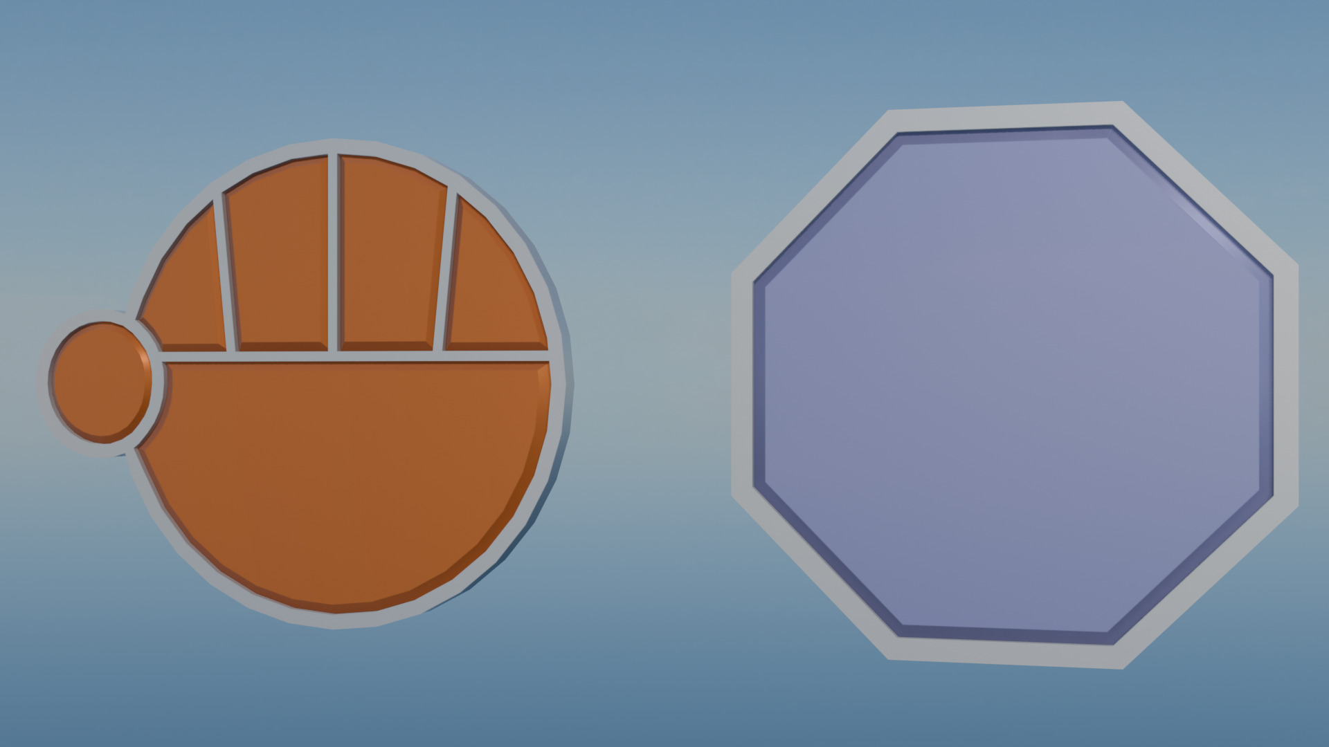 Pokemon Johto Gym Badges Low-poly 3D model_13