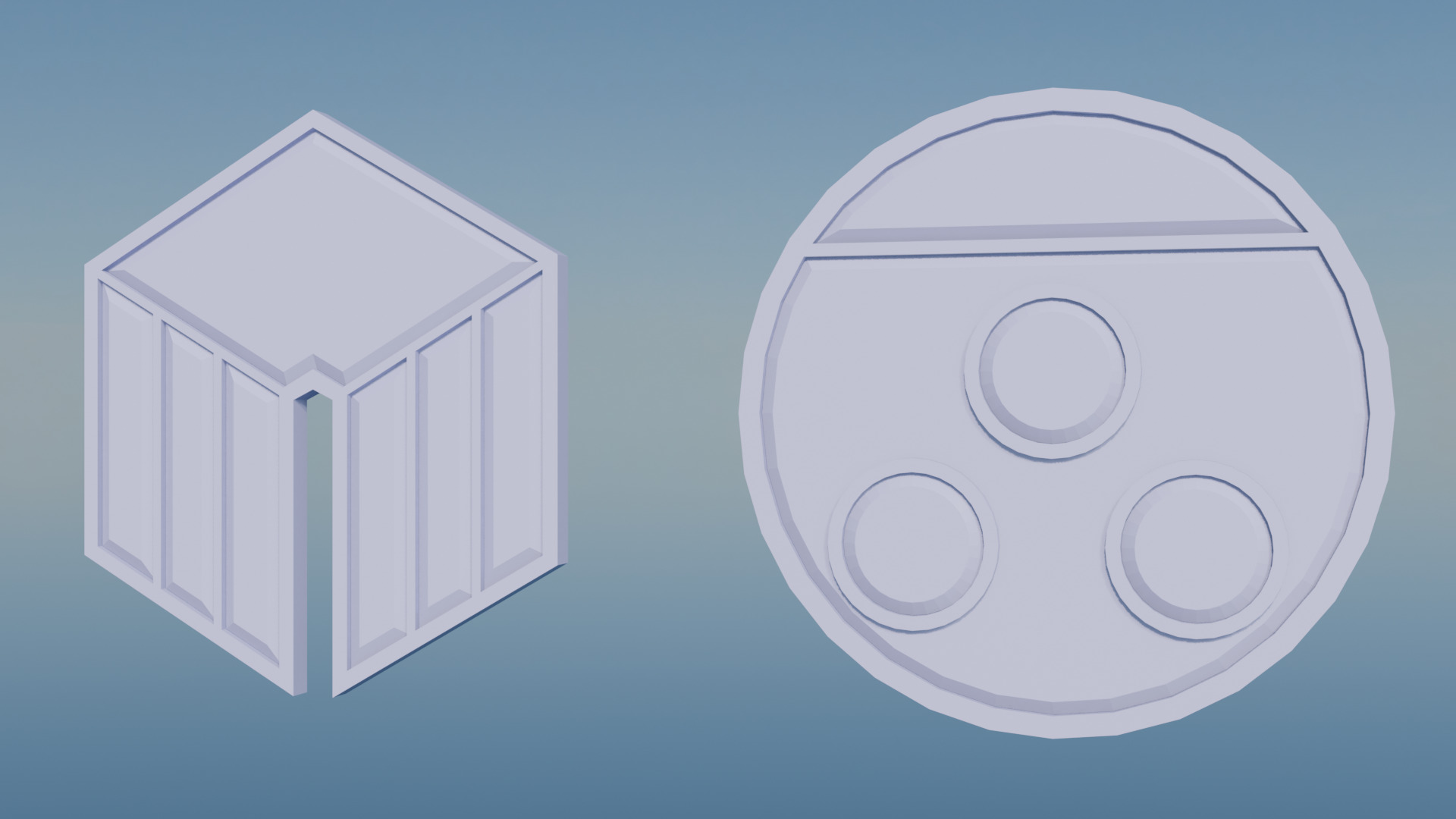 Pokemon Johto Gym Badges Low-poly 3D model_2