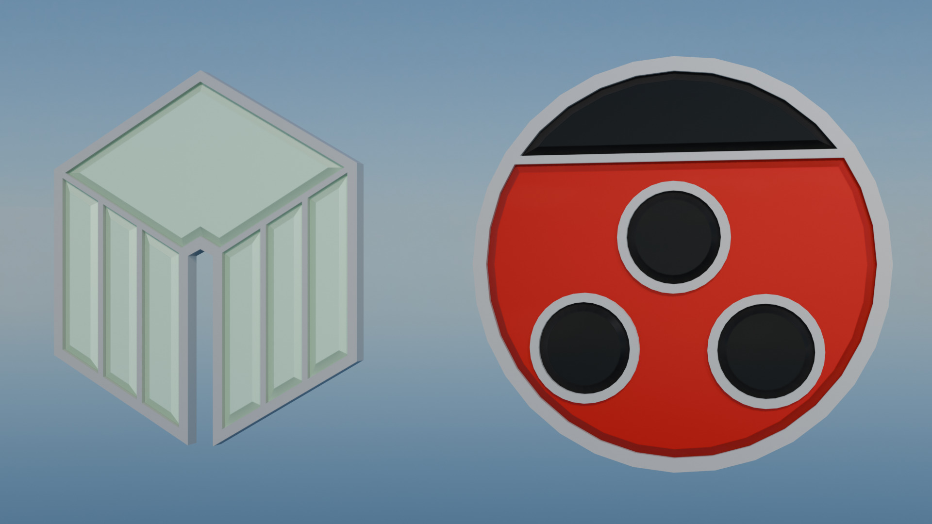 Pokemon Johto Gym Badges Low-poly 3D model_1