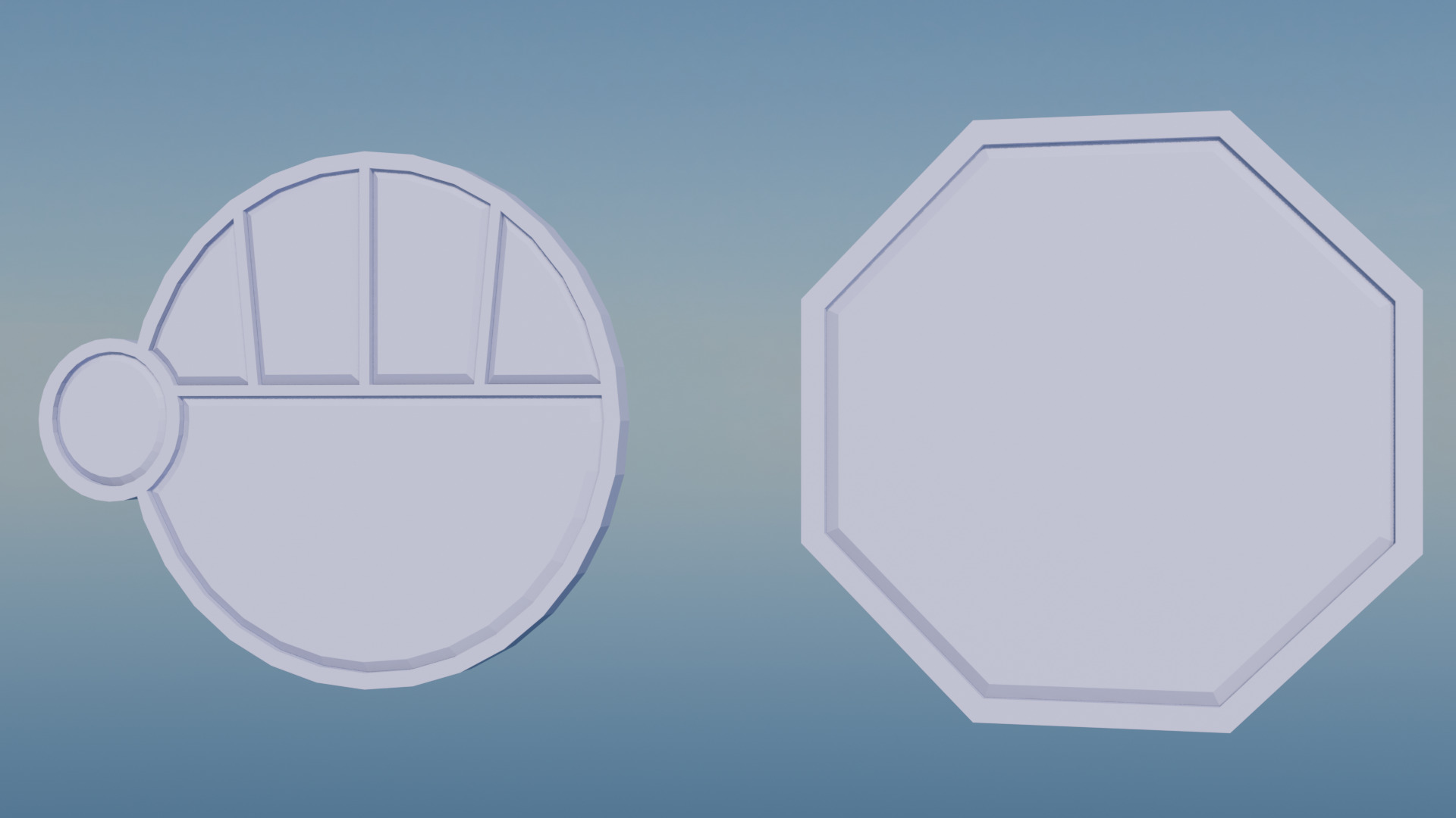 Pokemon Johto Gym Badges Low-poly 3D model_14