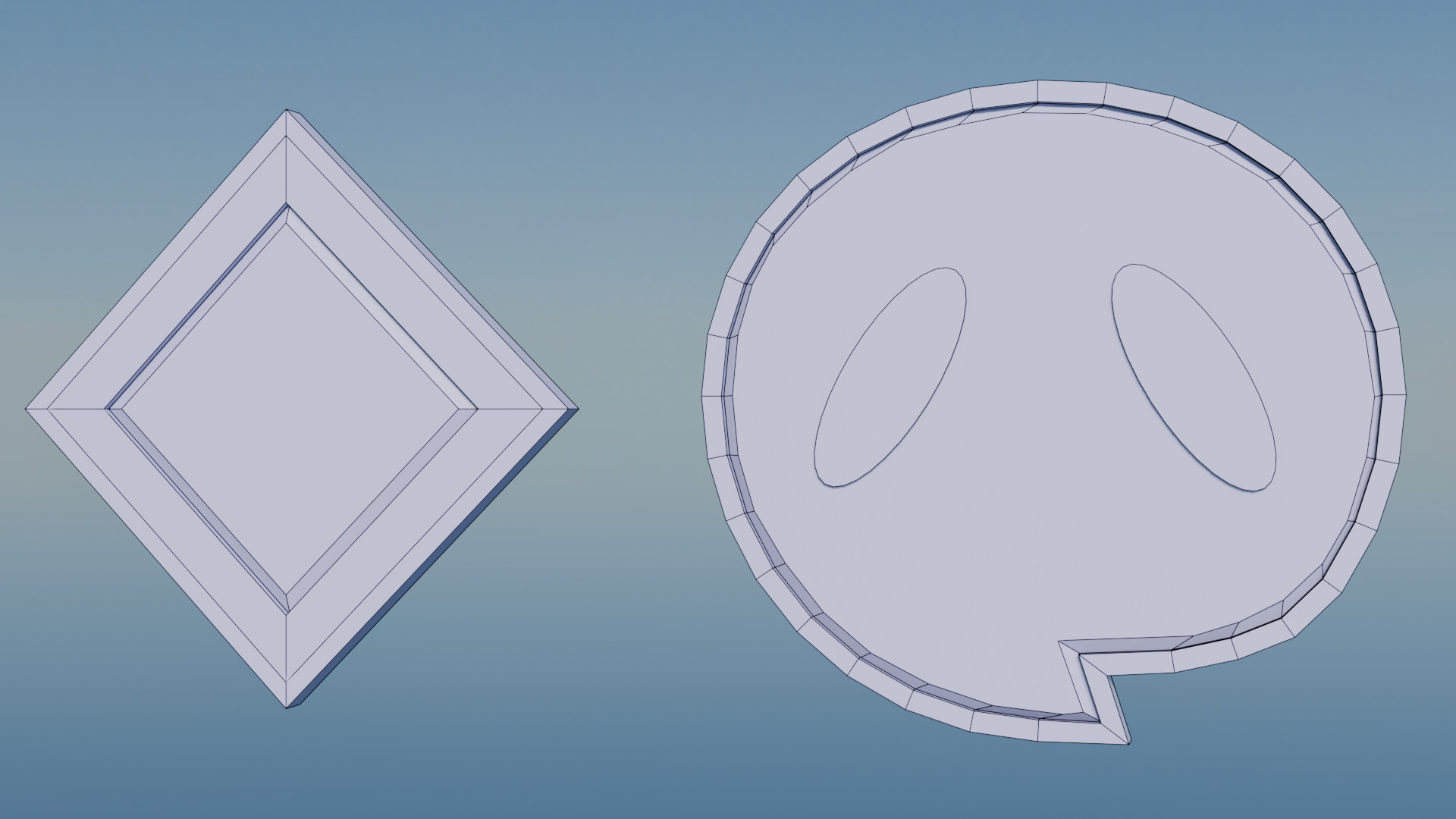 Pokemon Johto Gym Badges Low-poly 3D model_9