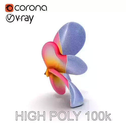 Realistic Plumeria Flower Model Pack