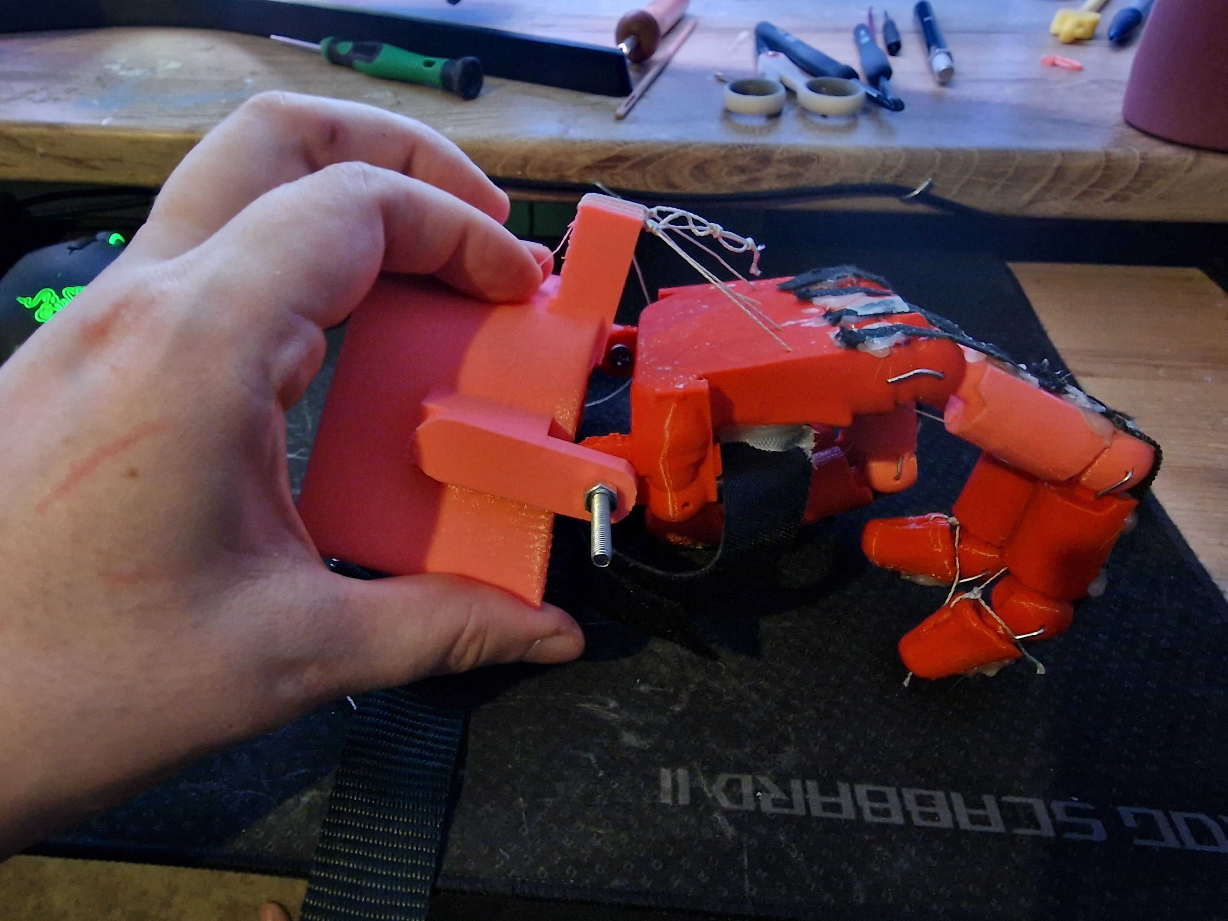 Wrist powered low cost prosthetic Free 3D print model_7