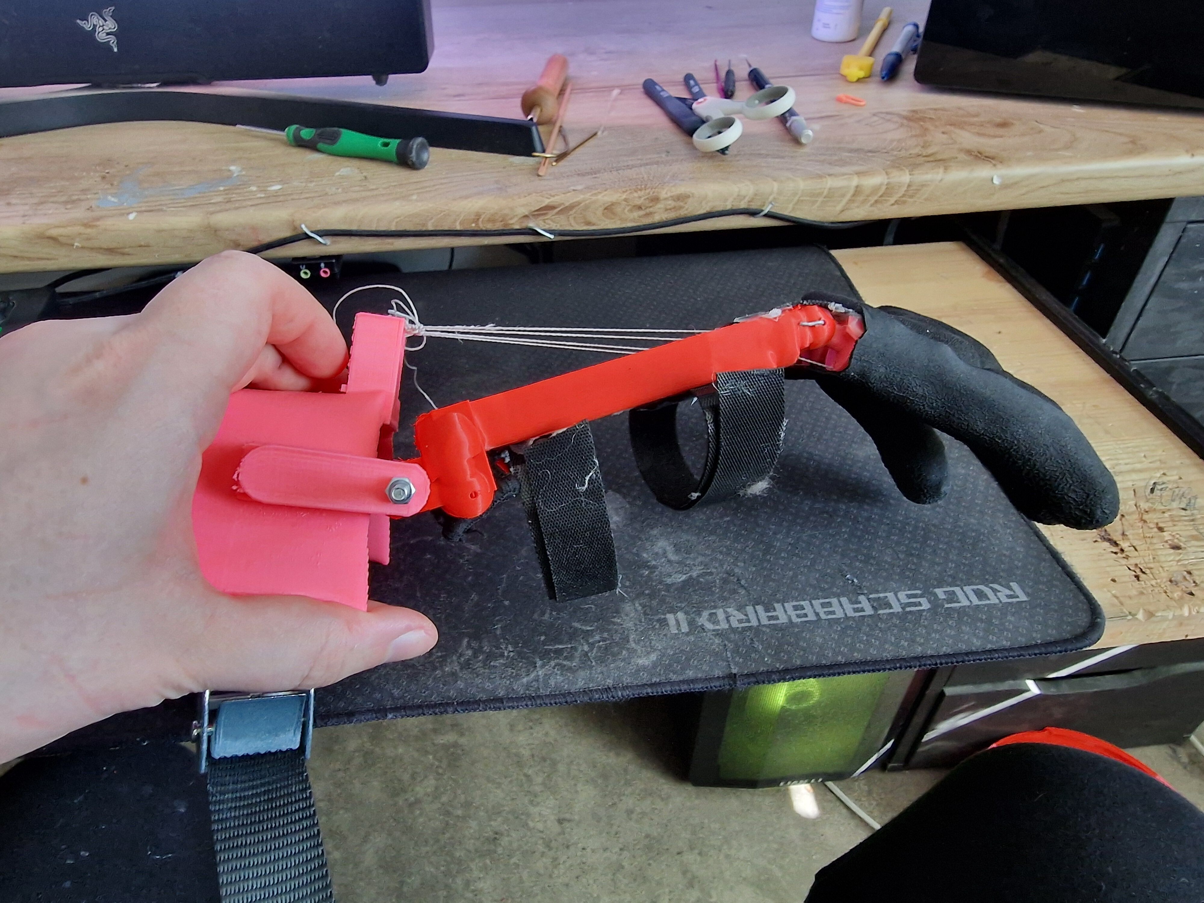 Wrist powered low cost prosthetic Free 3D print model_9