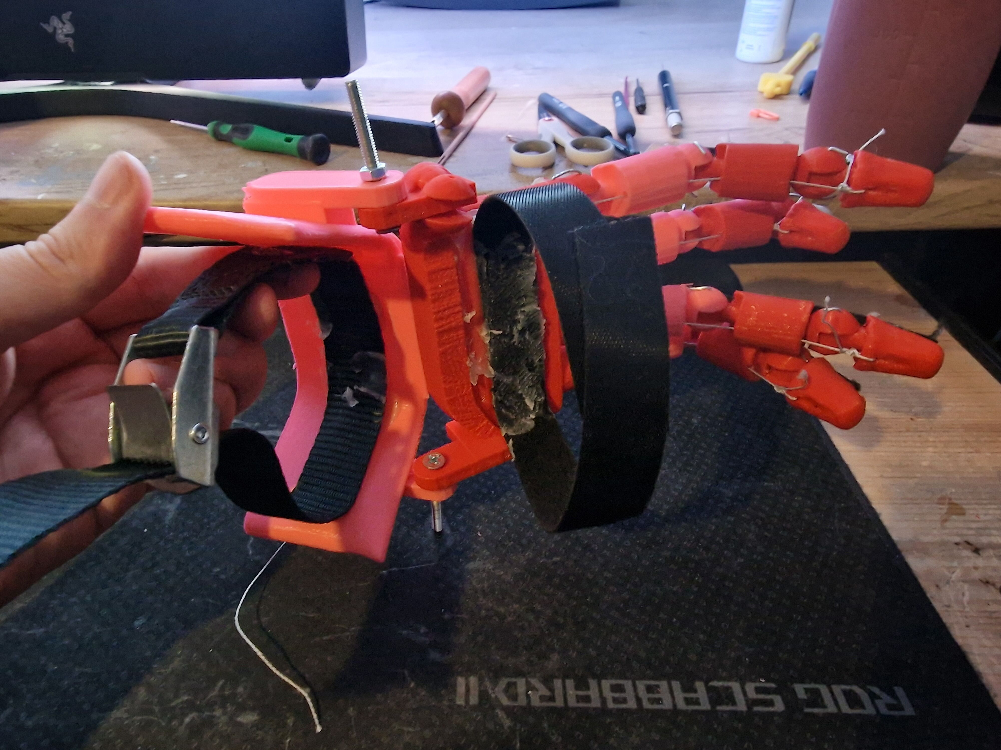 Wrist powered low cost prosthetic Free 3D print model_6